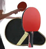 Table Tennis Paddles - Heavy Duty Racket, Light Handle Paddles, Stable Paddles | Professional Table Tennis Racket with Grip, Pings Pong Racket with Lightweight Handle for Players