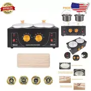 Professional Dual Chamber Non-Stick Wax Warmer with Adjustable Temperature