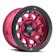 17x9 Dirty Life 9313 Enigma Race Crimson Candy Red BEADLOCK Wheel 6x135 (-12mm)