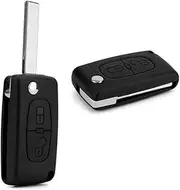 Key Shell Car Remote Key Case Folding Key Case 2 Button Remote Key Case Car Accessories Black