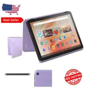 Stylish Lilac Fire HD 10 Tablet Cover - Eco-Friendly & Slim Design, 2023 Edition