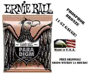 **ERNIE BALL PARADIGM 2078 PHOSPHORE BRONZE ACOUSTIC GUITAR STRINGS (11-52)**