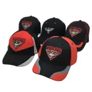 AFL Essendon Bomber Logo 5 Pack Football Red Black Supporter Adult Caps OSFM