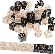 Toyvian 48 Pcs Educational Decorative Token Dice for Learning Games for Group Activities and Classroom Use Materials Engaging for Adults