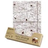 在飛比找momo購物網優惠-【WAX PAPER】食品包裝紙 防油蠟紙 地圖(日本製)