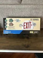 Hubbell Lighting Compass CC Series LED Exit Sign Emergency Light