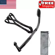 Uniswim Rotate Function Swim Snorkel for Training Swimming Front black .