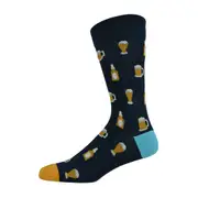 Bamboozld Beer Navy Socks