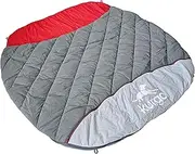 Pup Sack Dog Sleeping Bag Bed - 102cm - Charcoal/Red