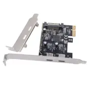 PCIE to Dual Type C Expansion Card PCI-E X1 to 2-Port TYPE-C USB 3.2 GEN18681
