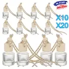 Home Car Hanging Air Freshener Perfume Fragrance Diffuser Glass Bottle Ornament