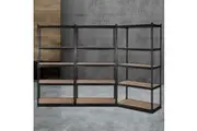Giantz 3x1.5M Warehouse Shelving Rack Storage (Black)