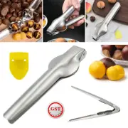 Chestnut Cutter Fast Opener Walnut Cracker Stainless Steel Pliers Nut Tool AU