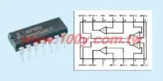 NS LM3302N DIP-14 Quad Comparator