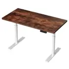 Artiss Electric Standing Desk Adjustable Sit Stand Computer Table White Brown
