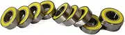 Youngran ABEC 3 Bearing Yellow Rubber Compatible for HPI Bullet MT Flux Sealed Bearing Kit Leisurely