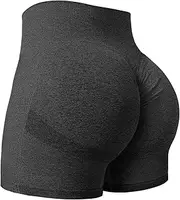 [Yiifit] Women's Seamless Scrunch Smile Contour Yoga Running Sports Active Exercise Fitness Shorts