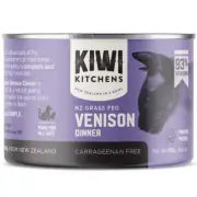 Kiwi Kitchens Grass Fed Canned Wet Cat Food Venison Dinner 18 x 170g