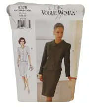 Vogue 8875 Ladies Sewing Pattern Size 8-12 Skirt Jacket New Envelope Damage