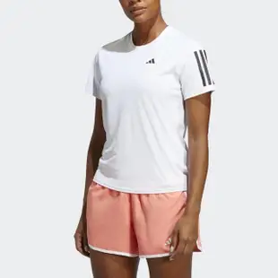 【adidas 愛迪達】上衣 女款 短袖上衣 運動 亞規 OWN THE RUN TEE 白 IC5189