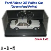 Ford XE Falcon Sedan Queensland Police TRAX TR85C 1:43 Scale Diecast Model Car
