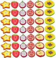 HAWILLOSCH 1Set Cartoon Fruit Erasers Fun Pencil Erasers for Drawing Accessories for School Supplies and Office Use Creative Boys