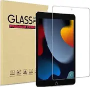 Lnuyefn Screen Protector For iPad 9th/8th/7th Generation iPad 10.2" Inch 2021/2020/2019 Release Tempered Glass Film Guard (Model:A2602/A2603A2270/A2428/A2197/A2198/A2200, AppIe Pencil Compatible 9HD Clear Bubbles-Free Anti-Scratch Sensitive Dropproof