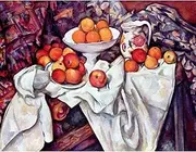 [ARTICULOZY] Still Life with Apples and Oranges by Cezanne - 30x40 Inch Rolled Poster Wall Decor Art Print