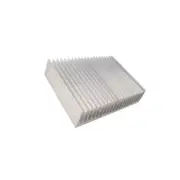 RAD-C26260/200 Radiator: Embossed Ribbed L: 200mm W: 262mm H: 60mm Aluminium ST
