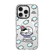 iPhone 16 Pro Clear Case MagSafe Compatible ice cream with pingdori