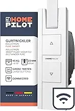HOMEPILOT RolloTron Pure Smart Electric Roller Shutter Belt Winder Smart Home Roller Shutter Drive with Radio Automation, App, Amazon Alexa & Google Assistant via Gateway Possible