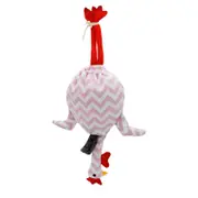 Chicken Grocery Bag Holder Organization Creative Hanging Storage Pouch Household Pink