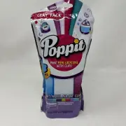 POPPIT CLAY PACK 3 COLORS PINK/WHITE/BLUE SOFT N LITE AIR DRY CLAY