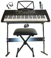 Vivaldi 61-Key Portable Electronic Keyboard LCD Display Keyboard