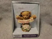 Very Rare Cherished Teddies 1133751 Danke Schon Thank You Very Much Gift NIB B7