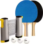 STIGA All-in-One Retractable Ping Pong Net Set - Includes 2 Ping Pong Paddles...