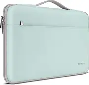 DOMISO 16 inch Laptop Sleeve Notebook Canvas Portable Carrying Bag Case Handbag for 16" Dell/HP Pavilion Envy/ThinkPad IdeaPad/ASUS Vivobook,Mint Green