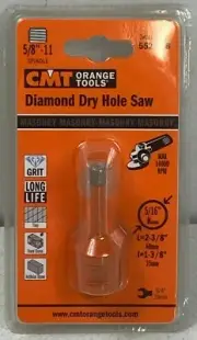 CMT Orange Tools 552-708 5/16" Diamond Dry Hole Saw for Masonry Tile Hard Stone