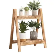 NNETM Maximize your space with this adaptable wooden Plant Stand