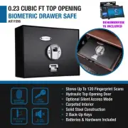 Barska Top Open Safe Quick & Easy Biometric Fingerprint Lock + 1X Dehumidifier