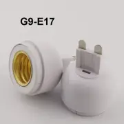 50x G9 to E17 Socket Base Halogen CFL Light Screw Thread Bulb Adapter Converter