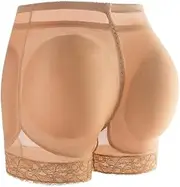[OFFSUM] Women's Fake Butt Lifter - Large Size Removable Sponge Padded Soft Breathable Butt Lifer Lace Jacquard Sexy Hip Enhancer Shapewear Lingerie