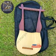 10 String Old World Kinnor Harp | King David Lyre Harp | Handmade with Bag & Key