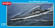 MikroMir 350-025 British M - Class Military Submarine 1/350 Scale Model Kit