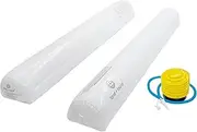 fond + found 2 Pack Kids Toddlers Inflatable Bed Rails, Children Travel Portable Blow Up Bed Rails with Foot Pump, Non-Slip Bed Guard Rails for Twin, Queen, King Size Beds