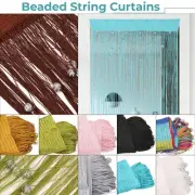 Hanging Beaded String Curtain Door Window Curtains Tassel Fly Screen Panel Home