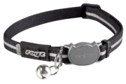 Rogz Alleycat Safety Release Collar Black Sml
