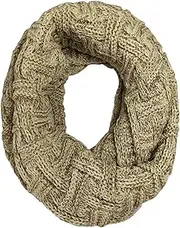 [AUSUAYA] Warm Scarf for Winter Women & Men, Knit Wool Loop Infinity Scarves Thick & Chunky Neck Warmer For Cold Weather AU-S-W3