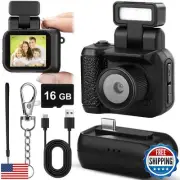 Relaxweex Mini Digital Camera Keychain with Flash Light 1080p Tiny Camera Min