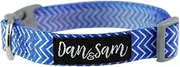 Dan & Sam Ziggy Dog Collar, Medium - Adjustable Strap for Comfort, Safety Buckle, Lead & Tag Ring - Ideal for Secure & Comfortable Everyday Use